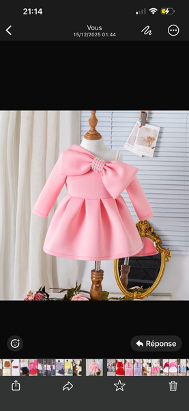 Robe Fille Rose