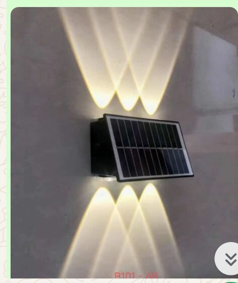 Outside solar wall light