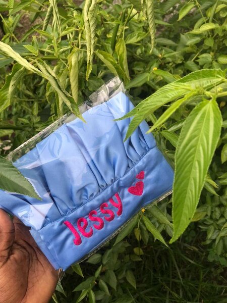 Customized hair bonnets available 65 cedis each