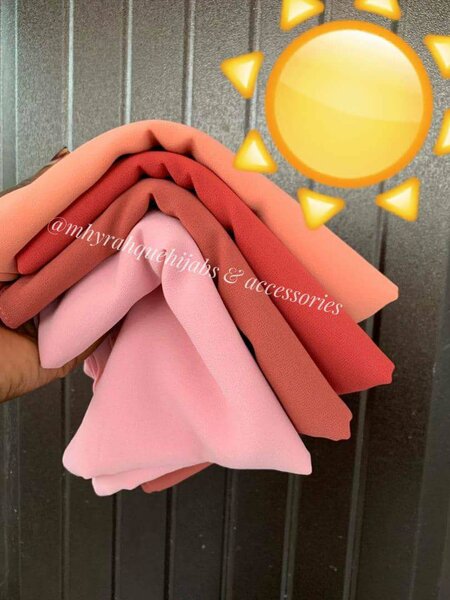 Jersey veil, crinkle veils and chiffon veils