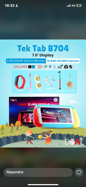 Tablette Tek Tab B704