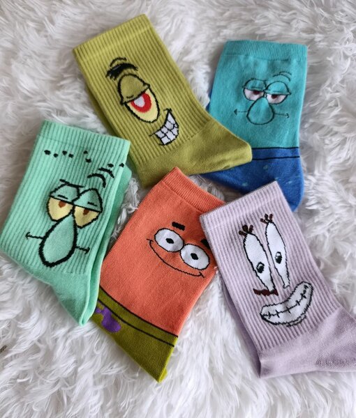 Chaussettes amusantes colorées