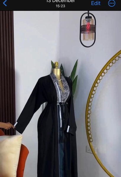 Elegant Black Kimono Robe