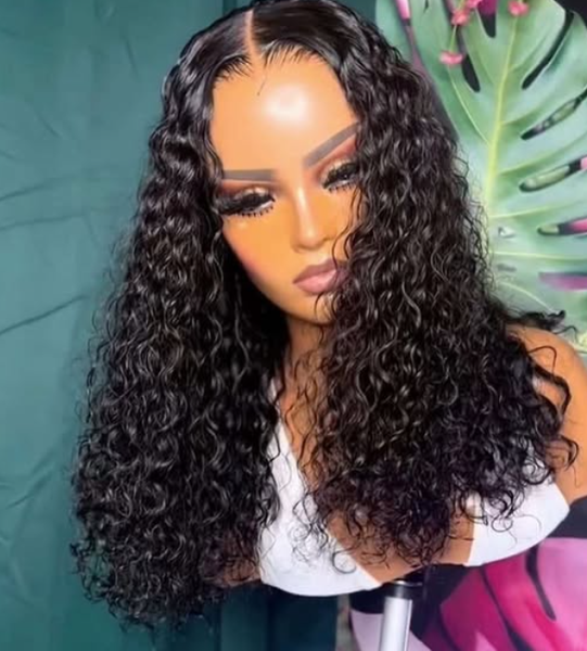 Colombian pixie curls water waves hair