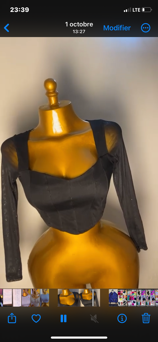 Corset sexy en dentelle noire