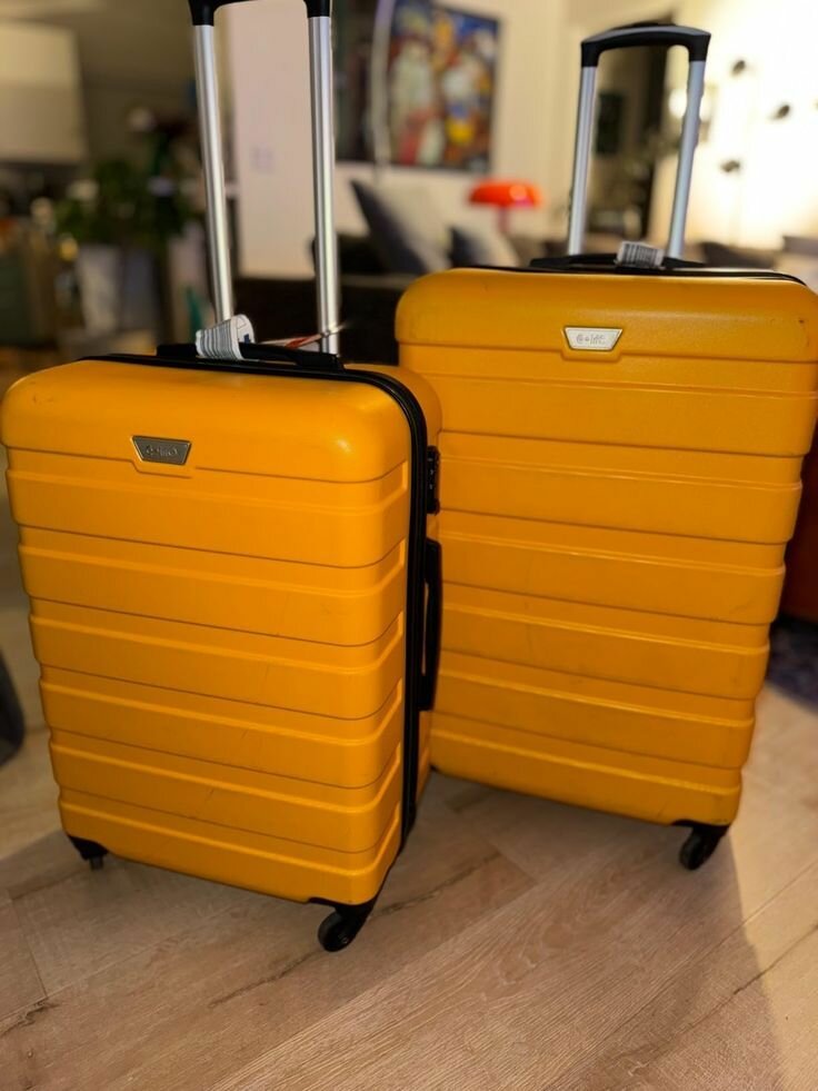 Valise jaune ABS rigide