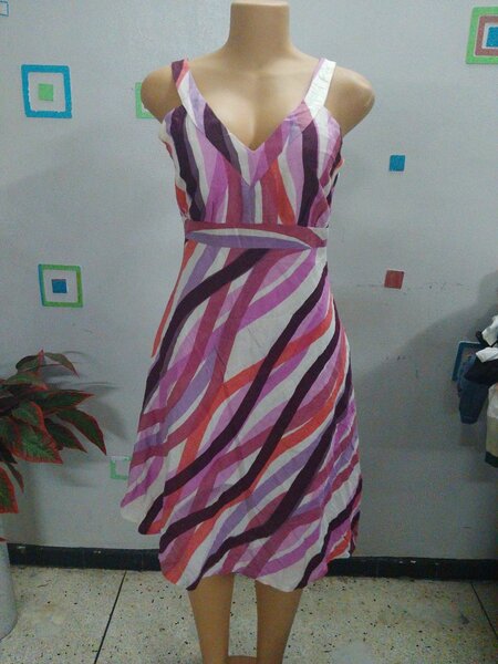 Robe d'été colorée en coton