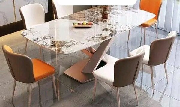 Table à manger moderne en marbre