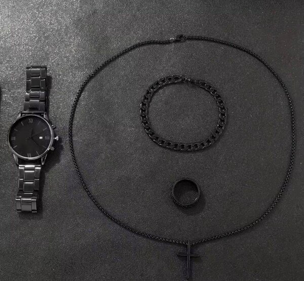 Montre élégante homme noire