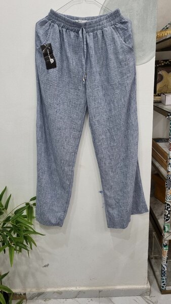 Pantalon en lin décontracté
