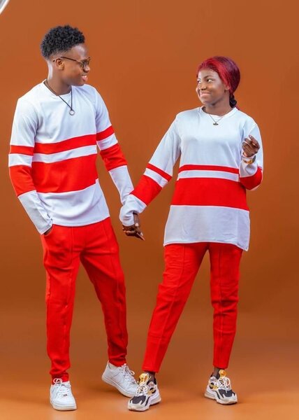 Tenue Couple Matching Rouge