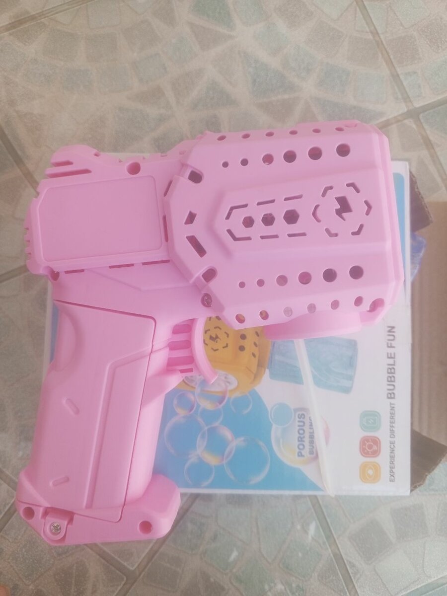 Pistolet à bulles LED enfant