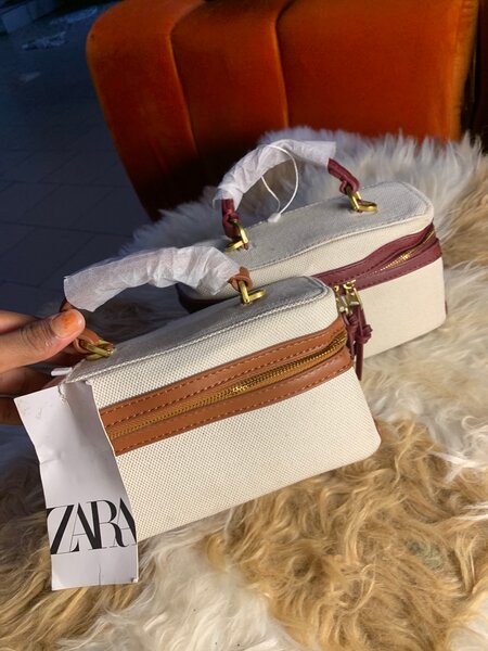 Sac à main en toile Zara