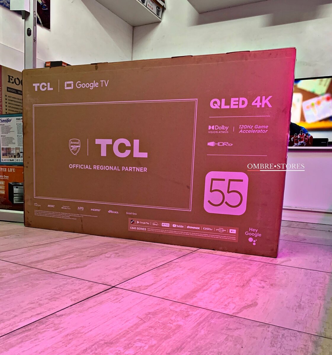 55 inch C645 series QLED TCL Google 4K HDR tv