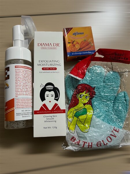 Ensemble de soins du visage et peau