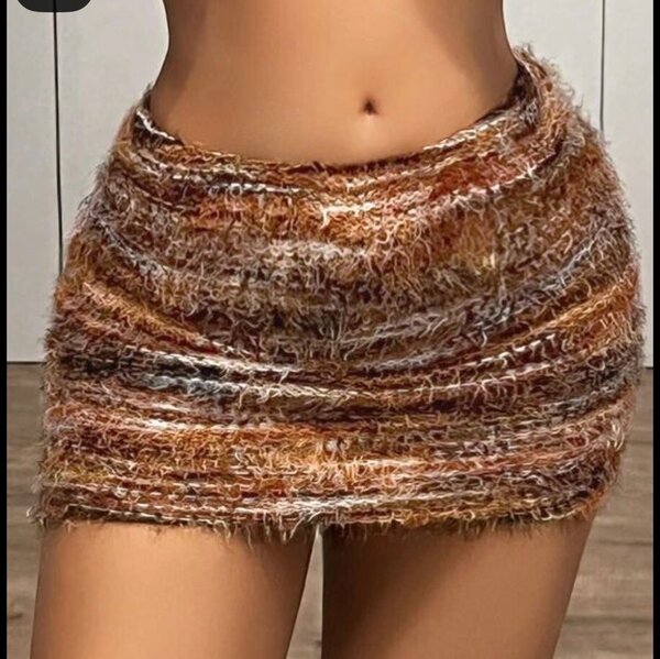 Jupe courte texturée