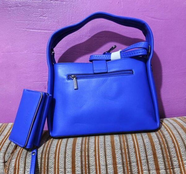 Sac à main femme en cuir bleu