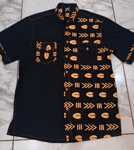 Chemise en wax homme