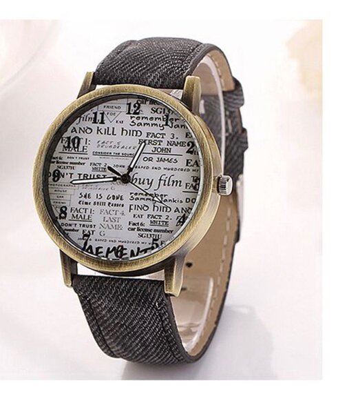 Cowboy fabric watch