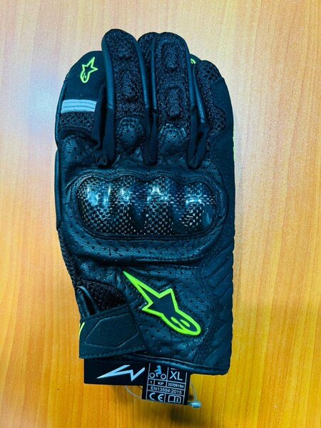 Gants moto Alpinestars noir rouge vert XXL