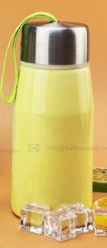 Ceramic Bottle With Silver Lid