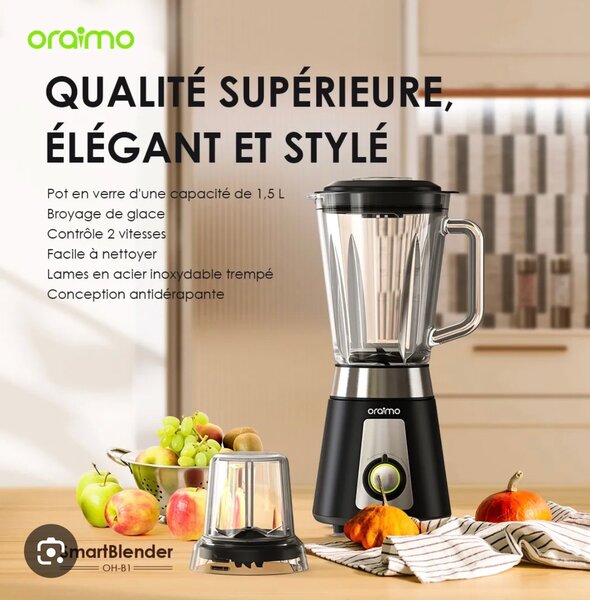 Blender Oraimo 1.5L Électrique