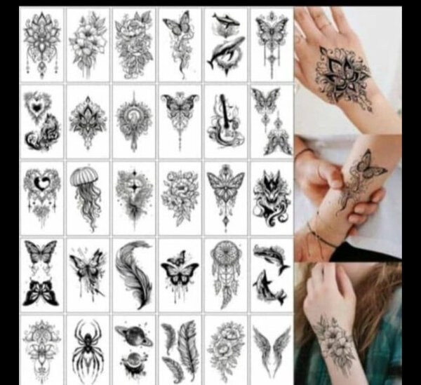 Tatouages temporaires floraux