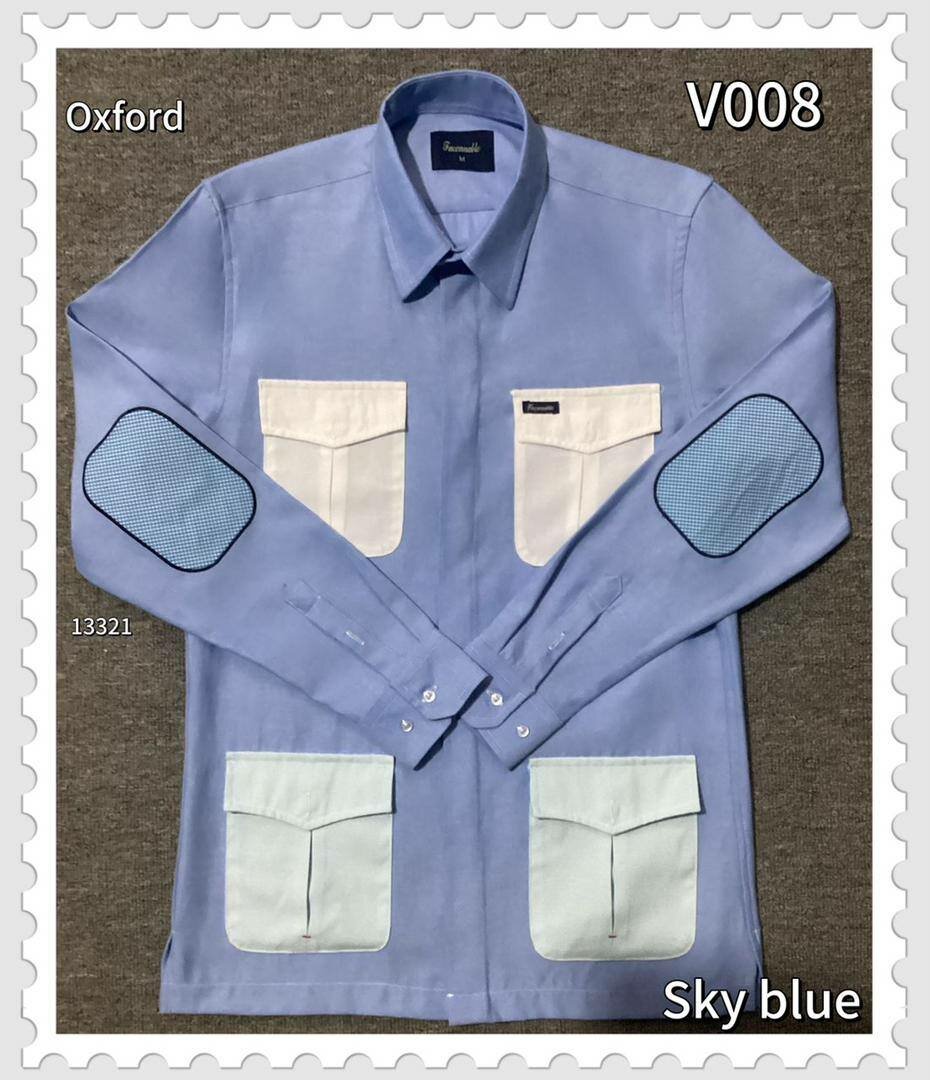 Chemise Oxford multipoches