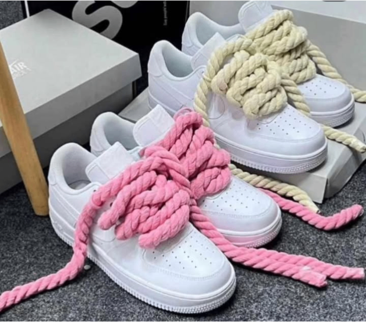 Baskets tendance avec lacets épais