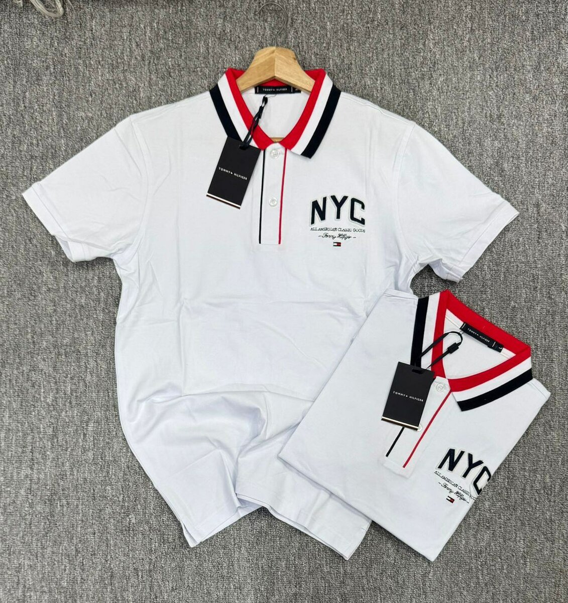 Ensemble homme NYC rouge et blanc
