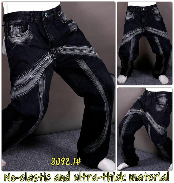 Jean ample en jean épais