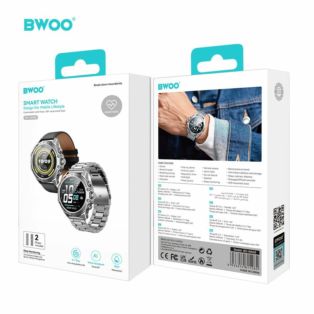 Montre Connectée BWOO WA08