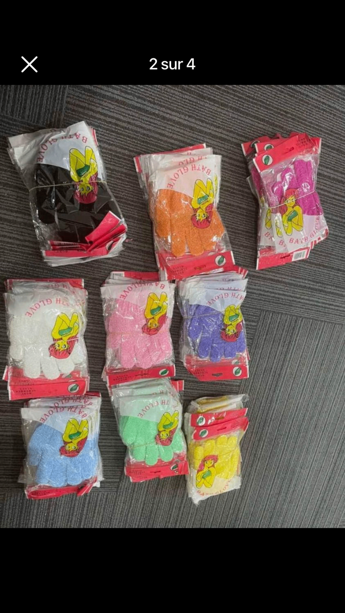 Gant de gommage pour le corps