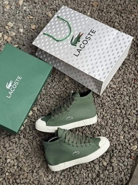 Chaussures Lacoste vertes pour homme