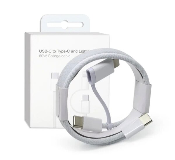 Câble USB-C et Lightning