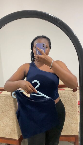 Top de sport asymétrique