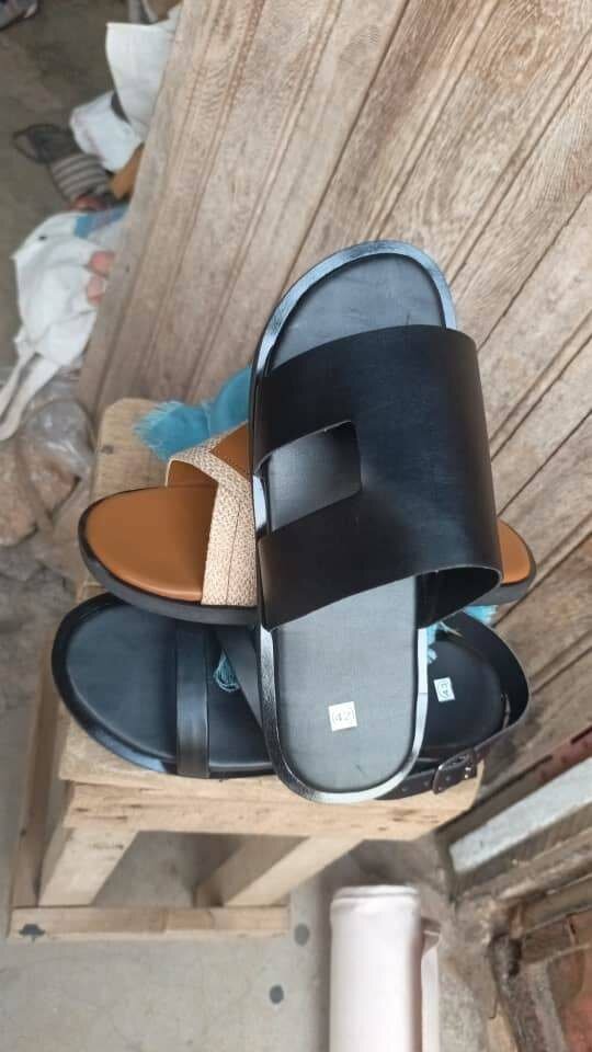 Sandales confortables en cuir