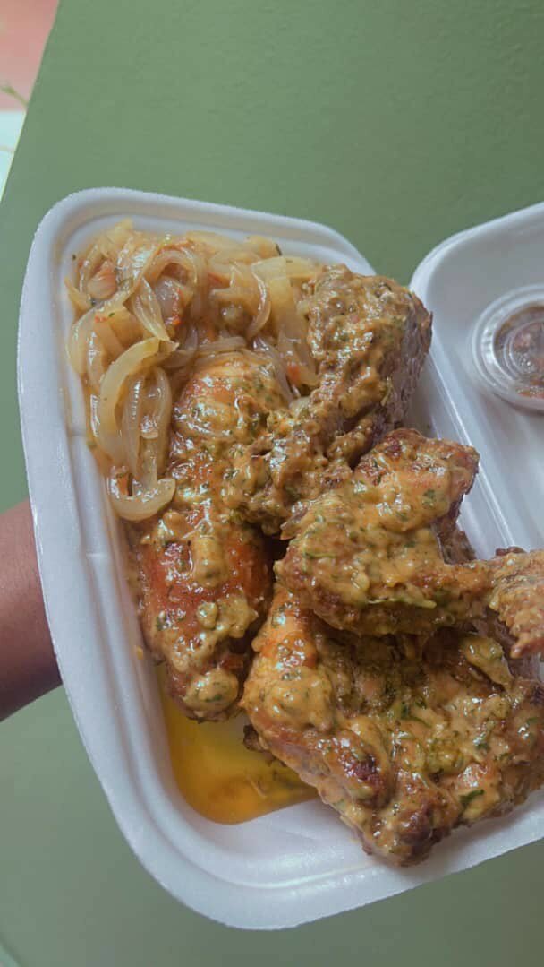 Poulet Grillé à la sauce verte