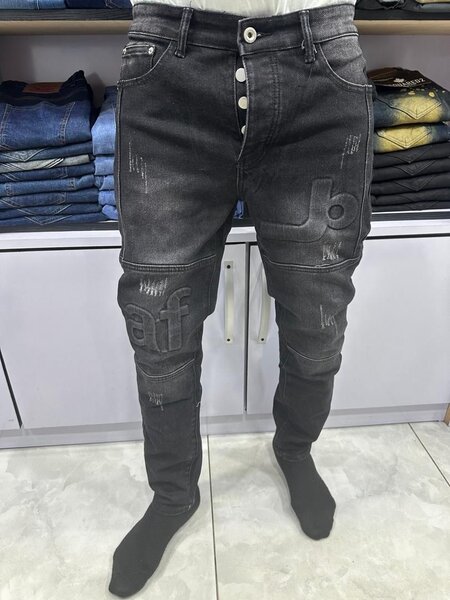 Jean slim homme noir stylé