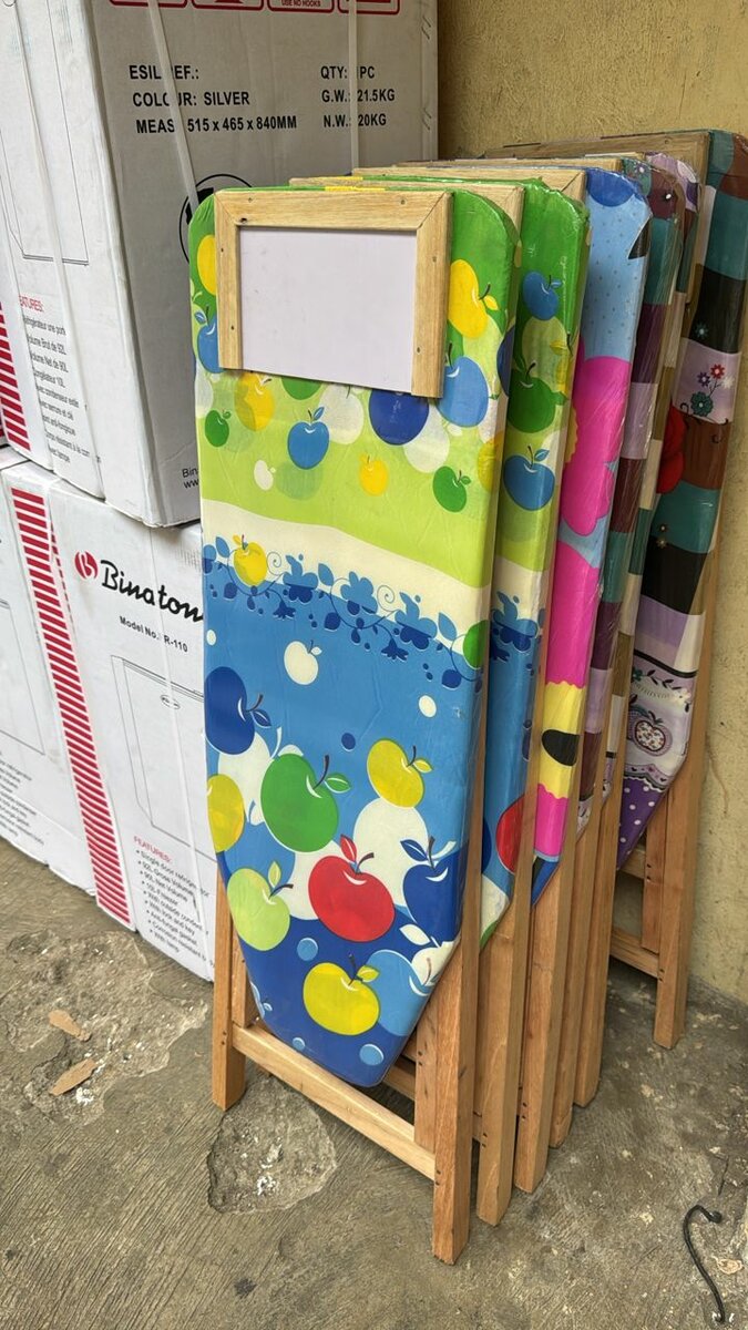 Wooden ironing board