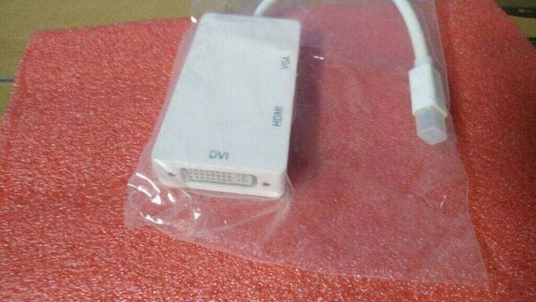 Переходник mini Display Port (папа) на VGA, DVI, HDMI (мама)