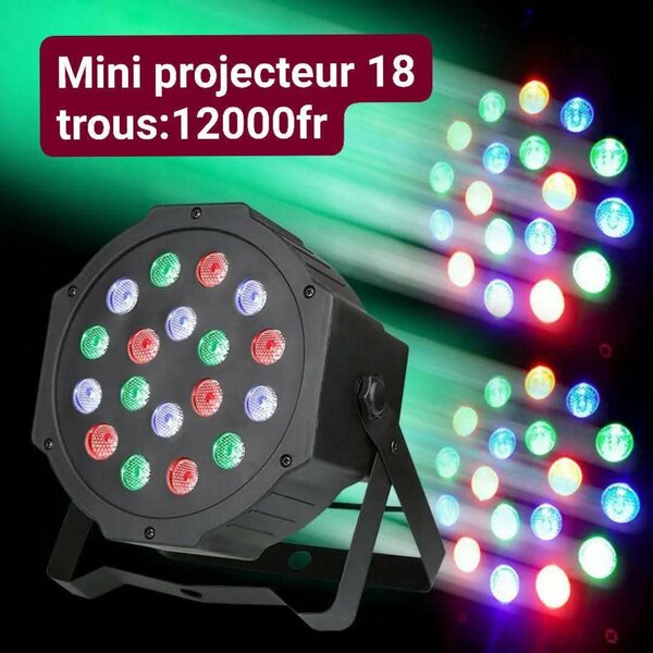 Mini projecteur LED 18 trous