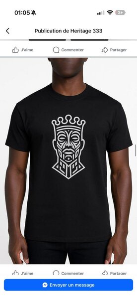 T-shirt Homme Roi Tribal