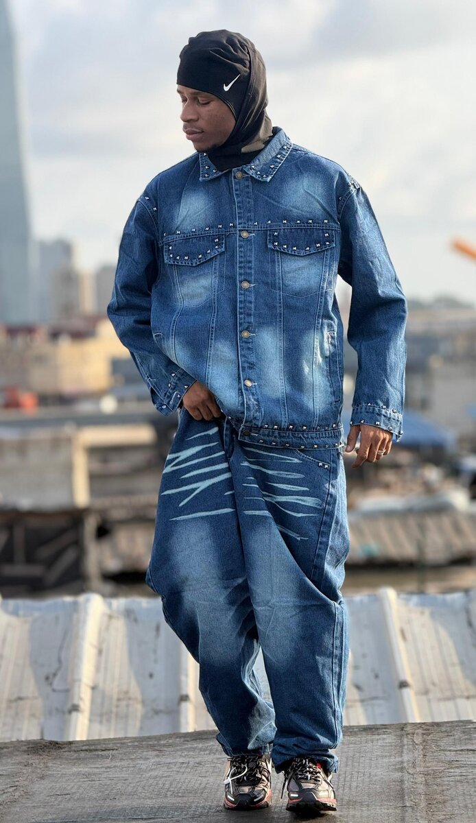 Costume denim décontracté