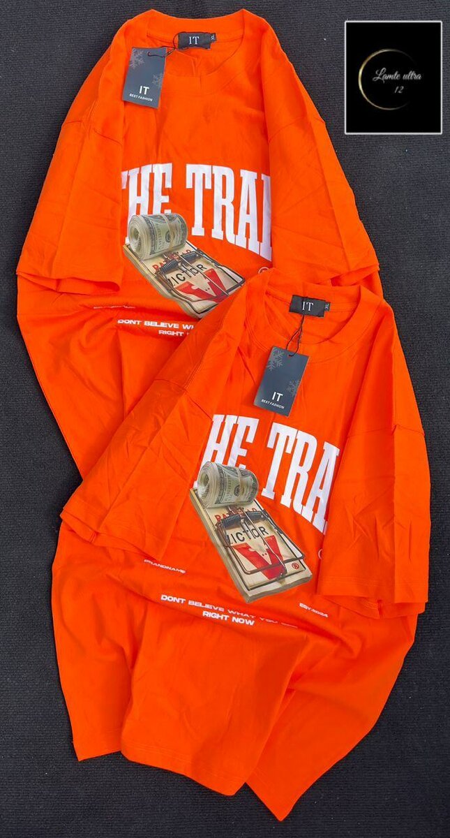 T-shirt orange "LOEWE"