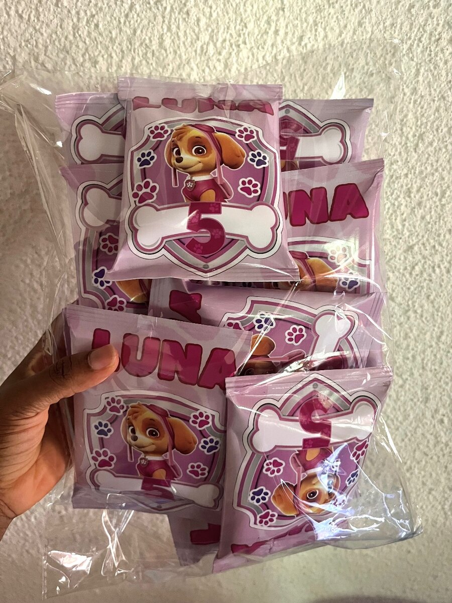 Mini chipsy personnalisés