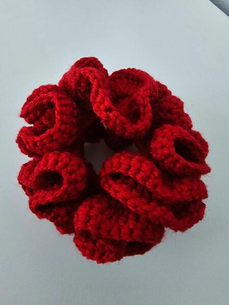 Crochet scrunchies