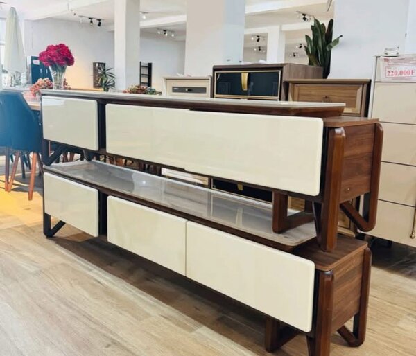 Meuble TV moderne bois métal