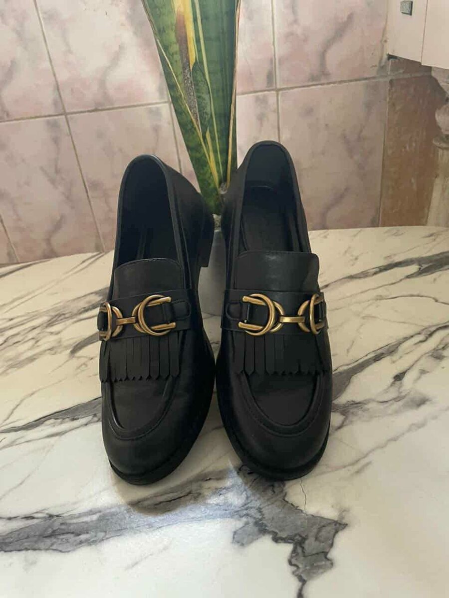 Mocassins Élégants Cuir Femme