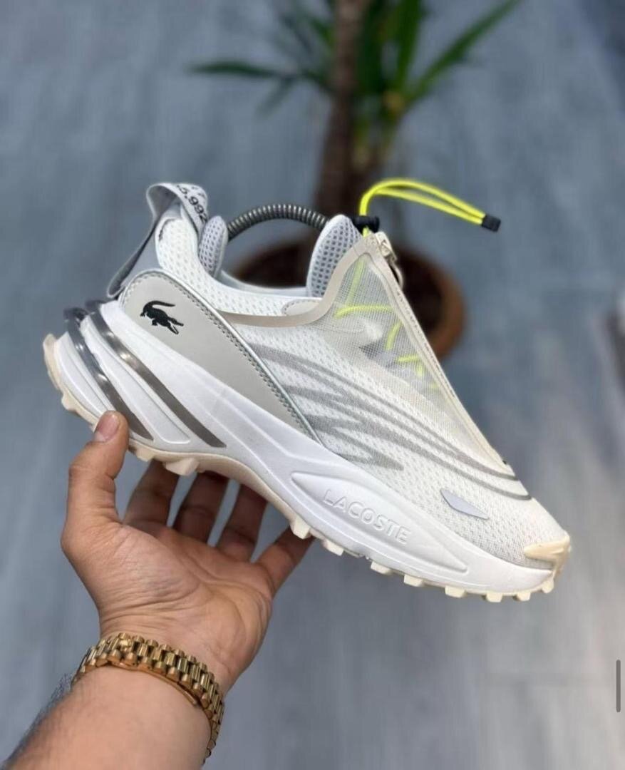 Chaussures Lacoste blanches homme